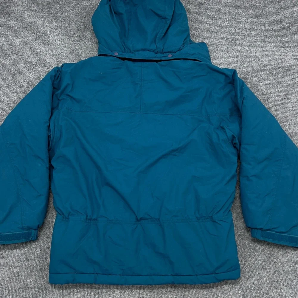 Vintage 90s Patagonia Jacket Kids XL Blue Guide Parka‎ Nylon Hooded Full Zip